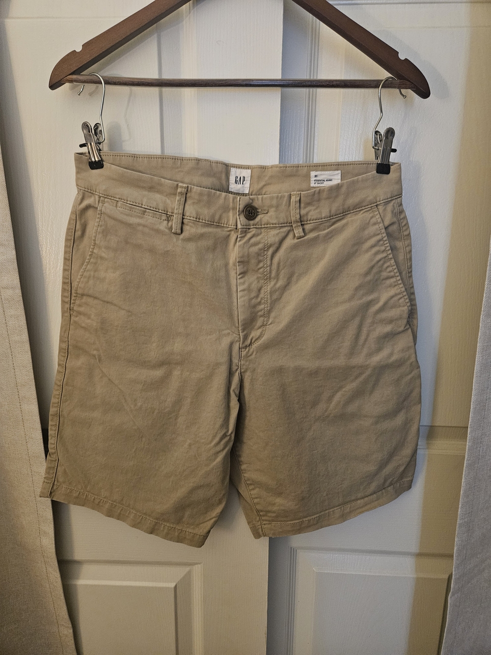 Men's Khaki Cotton Chino Shorts